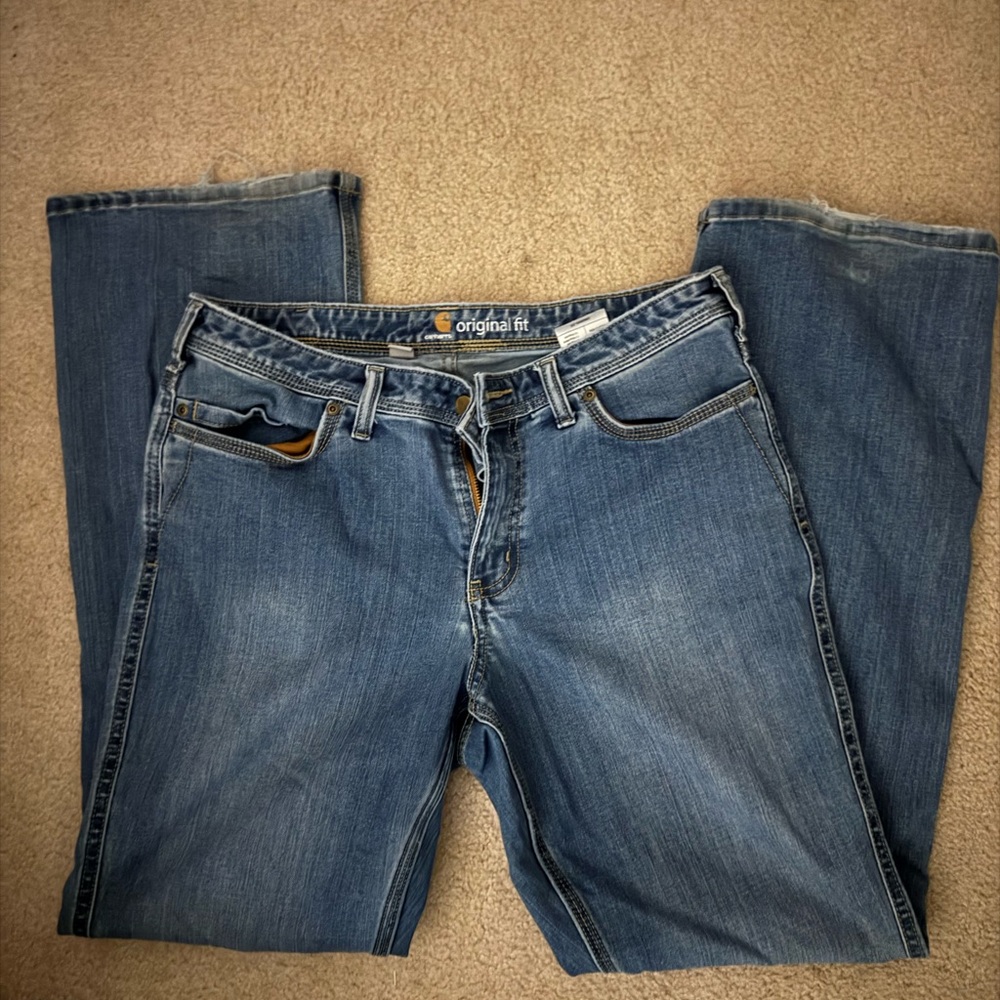 Carhartt Women's Boot Cut Blue Jeans